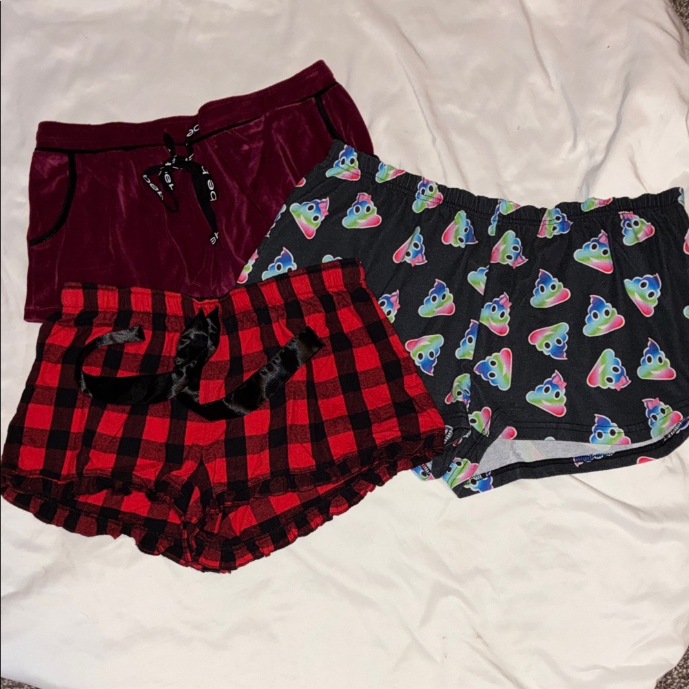 Set of Three Women's Sleep Shorts